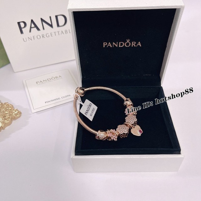 潘多拉手鏈手鐲 Pandora官網同款2022新款頂級銀手鐲 zgb1274